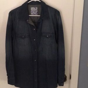 Long sleeve denim button up